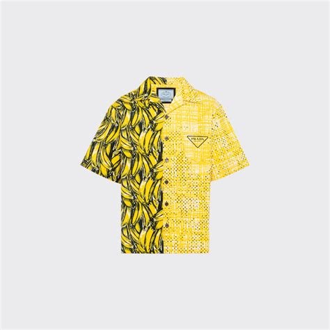 double match prada shirt|Yellow Double Match Poplin Shirt .